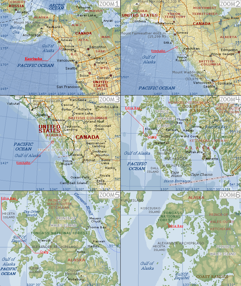 Edna Bay Alaska Map Edna Bay Alaska Location